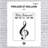 Prelude Et Ballade-Cornet Book