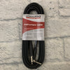 Stage Pro SPG20GR 20' 1/4" Instrument Cable Straight to Right Angle (Black Ends)