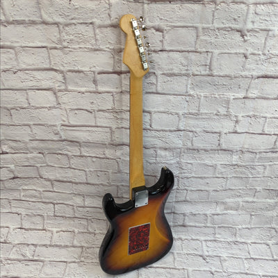 Unknown Stratocaster Copy Sunburst SSS