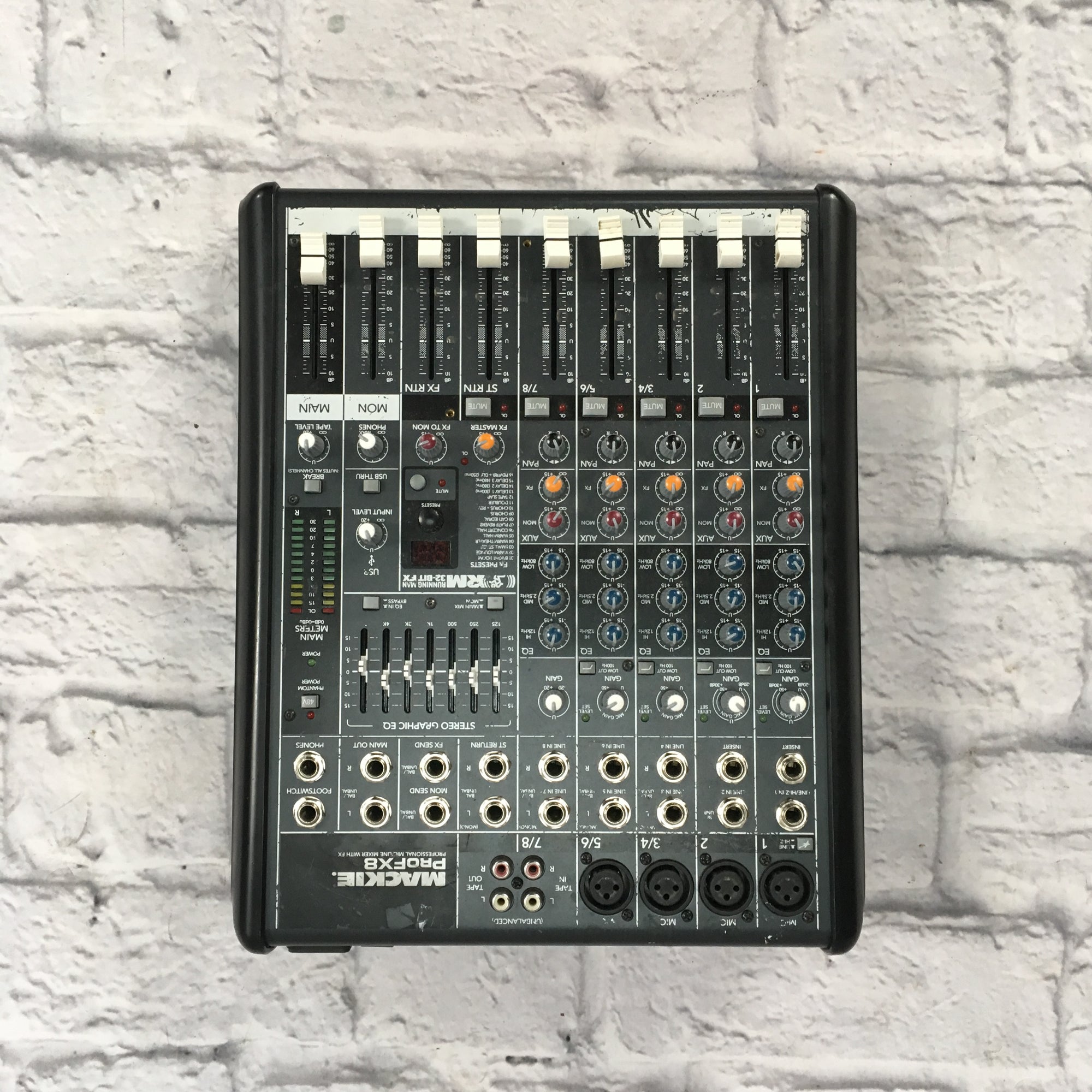 Mackie PROFX8 Professional Mic/Line Mixer with FX