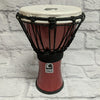 Toca TFCDJ-7 Freestyle Colorsound 7" Rope Tuned Djembe - Metallic Red