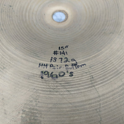 Zildjian Avedis Vintage 1960's 15" Hi Hats (Damaged)