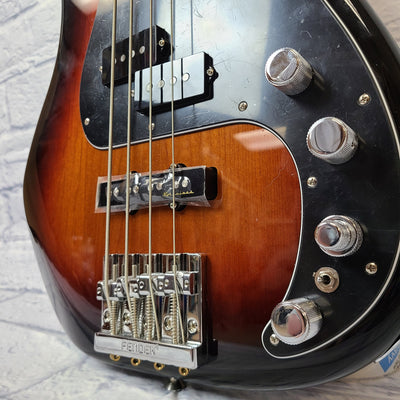 Fender Deluxe Active P Bass Special Electric Bass Guitar, 3 Color Sunburst and Maple Fretboard W/Bag