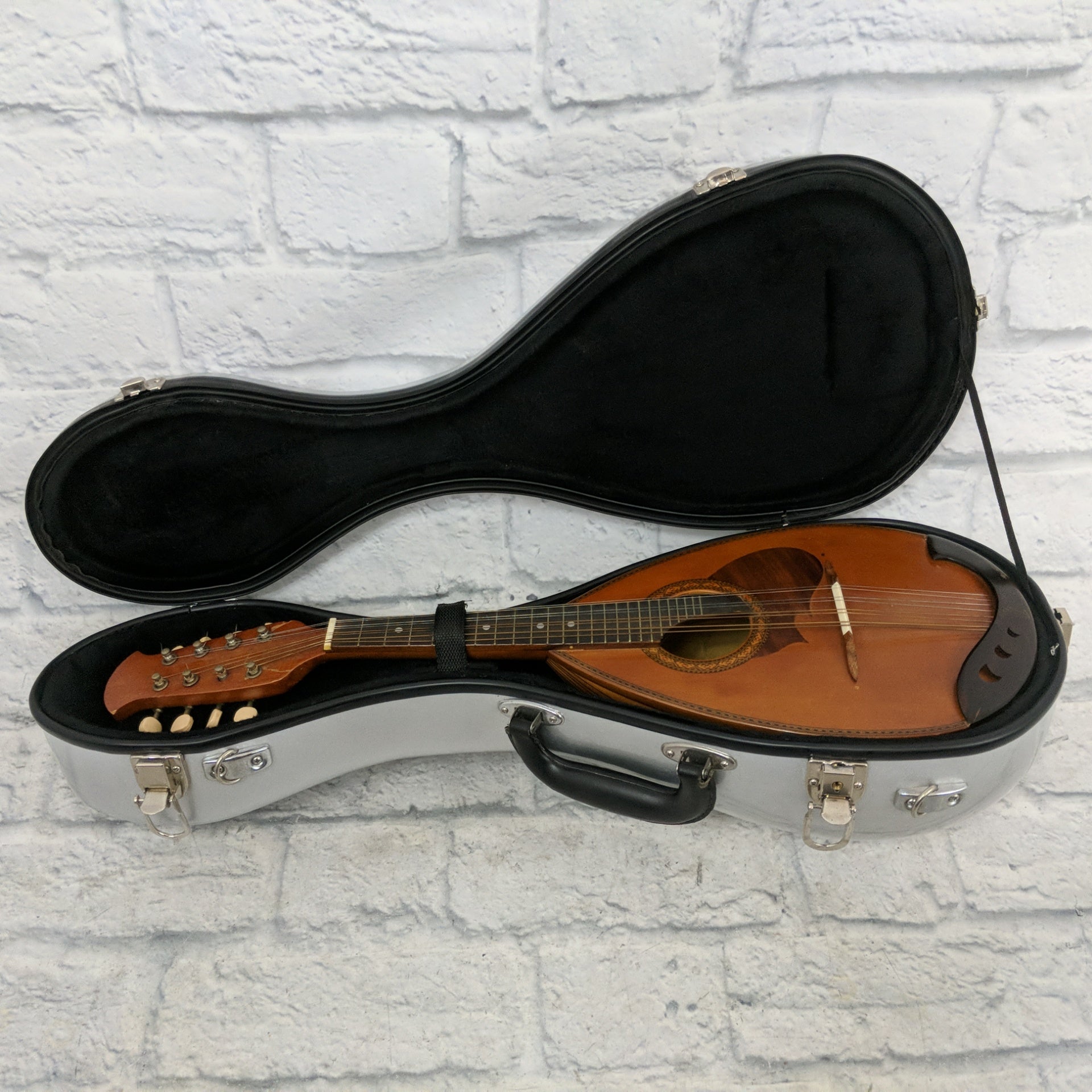 1975 Suzuki Mandolin with Silver Hardshell Case