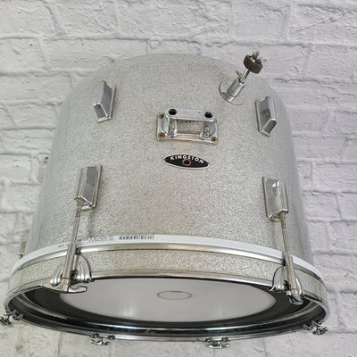 Kingston MIJ 20" Bass Drum - Silver Sparkle Wrap