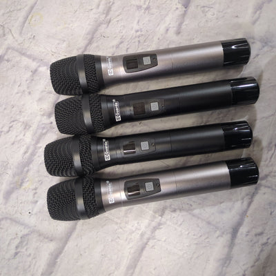 Guarda Audio 4-Channel UHF Wireless Microphone System with 4 Handheld Dynamic Microphones