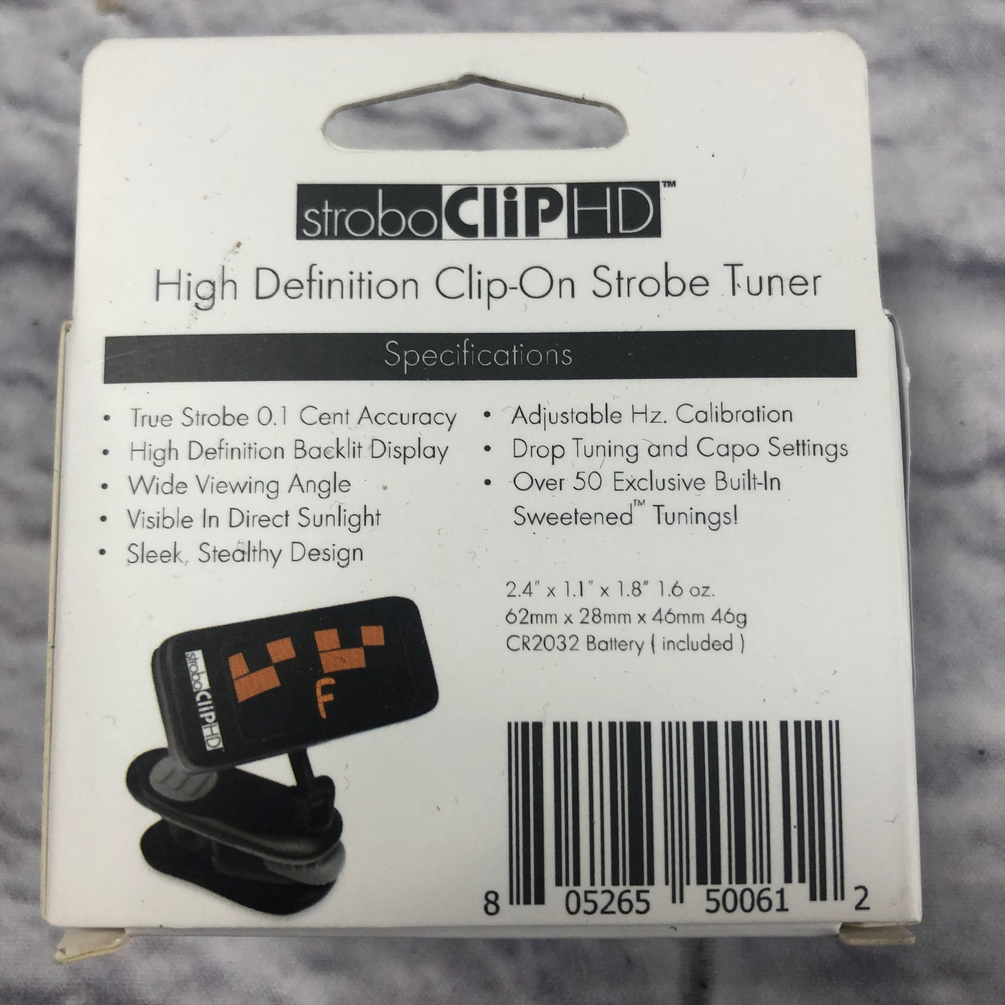Peterson StroboClip HD Clip On Chromatic Tuner