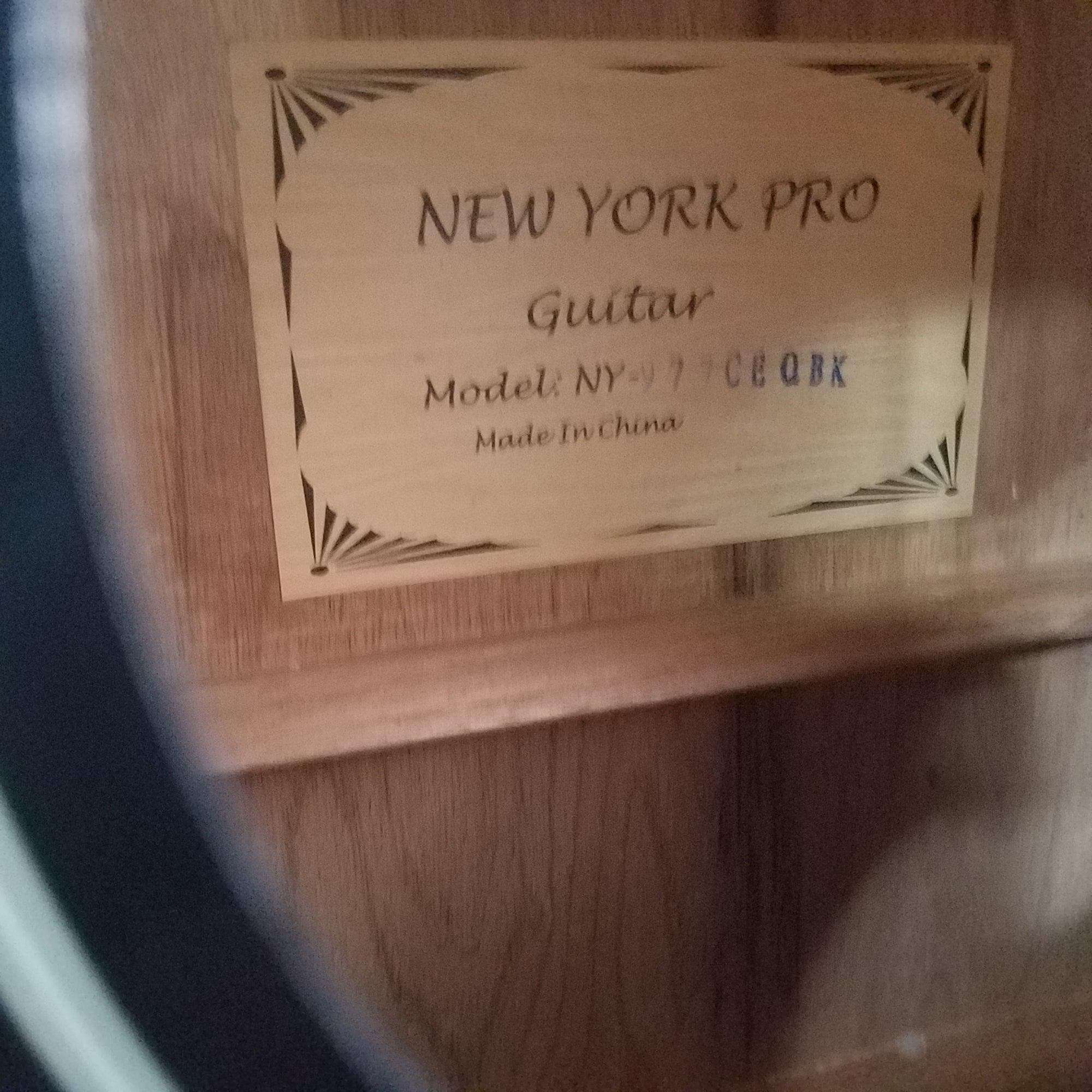 New York Pro NY-977CEQBK Acoustic Guitar
