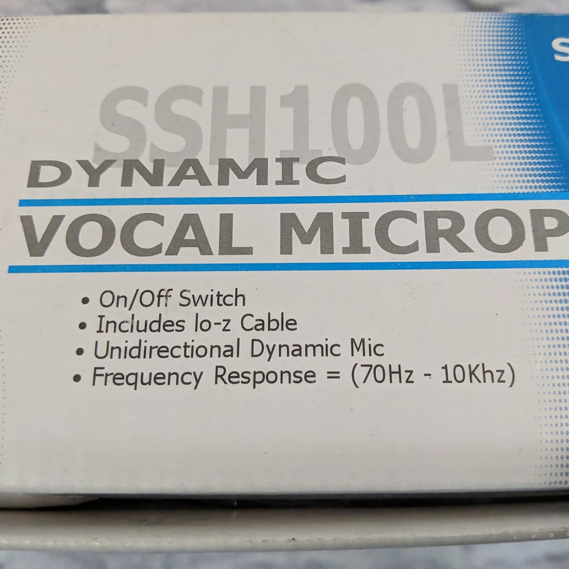 SLM Hardware SSH100L Dynamic Microphone