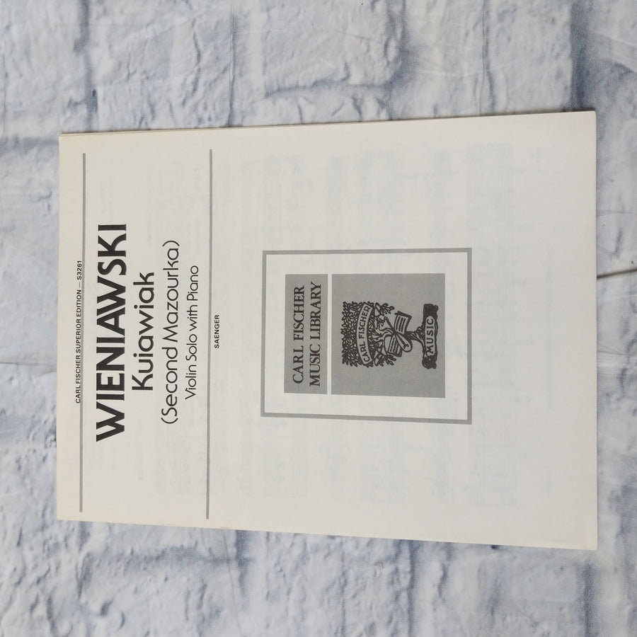 Wieniawski Kuiawiak (Second Mazourka) Violin Solo with Piano
