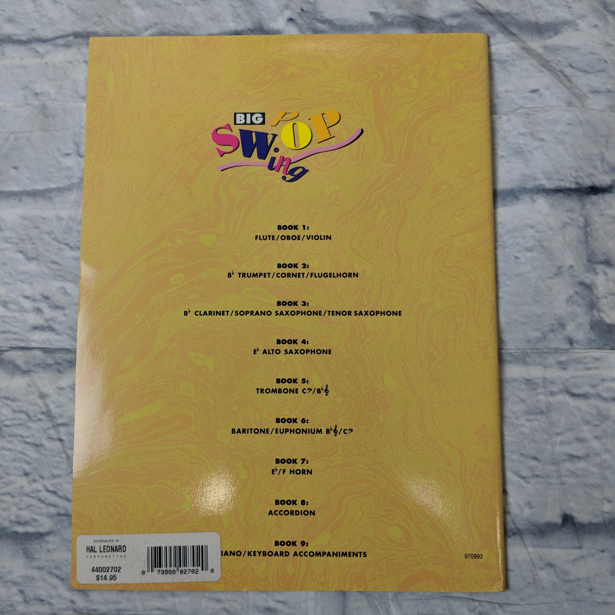 Big Swing Pop Book 7 Eb / F Horn