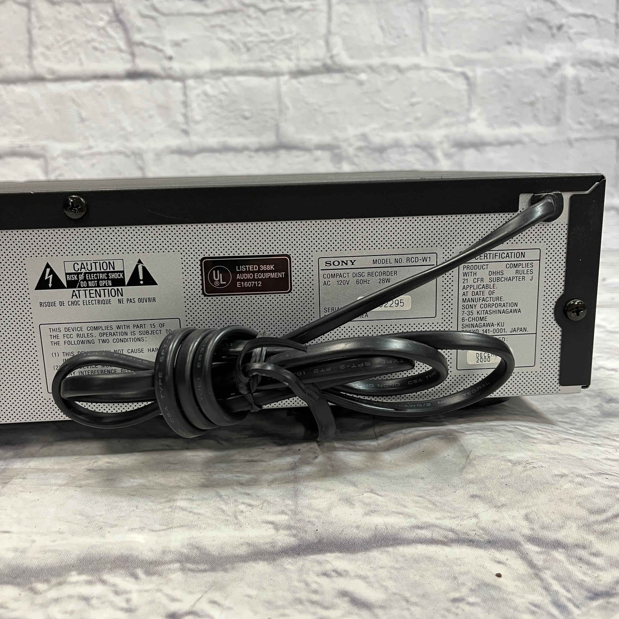 Sony RCD-W1 CD Recorder - Evolution Music