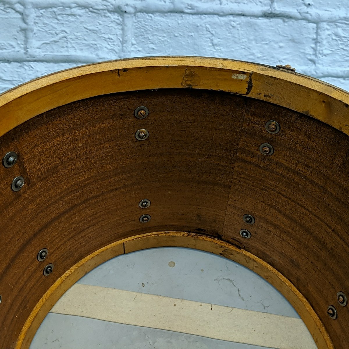 Vintage 1950s Leedy 12 x 15 Mahogany Project Snare