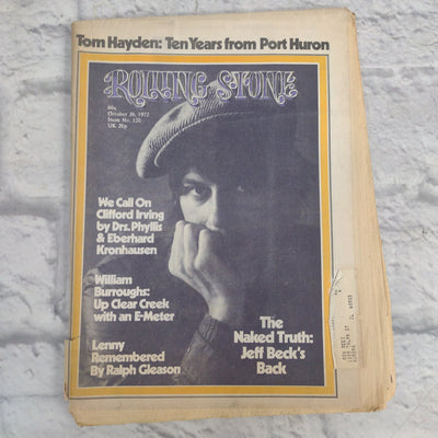 Vintage Rolling Stone Magazine - No 120 October 26 1972 - Jeff Beck