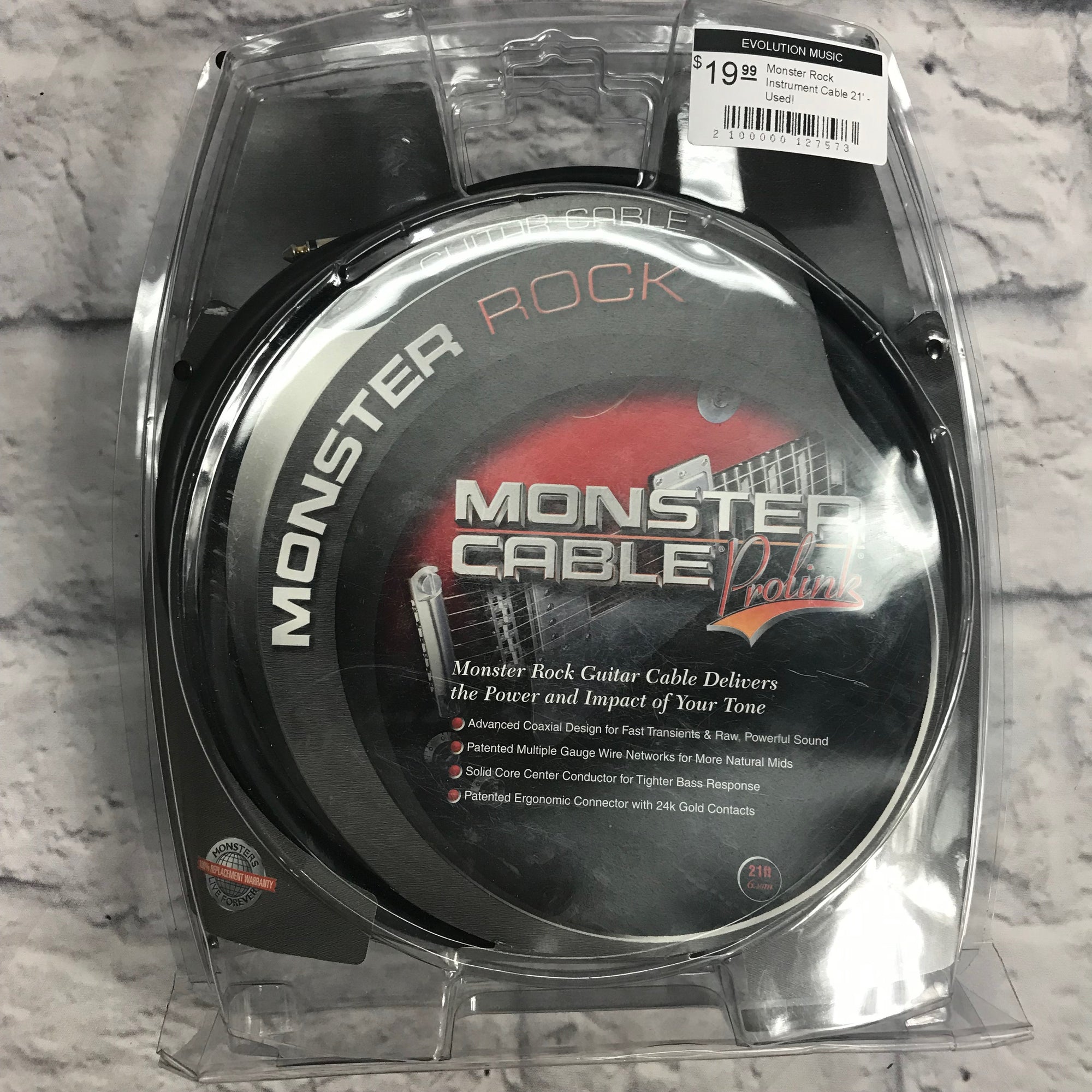 Monster Rock Instrument Cable 21' - Used!