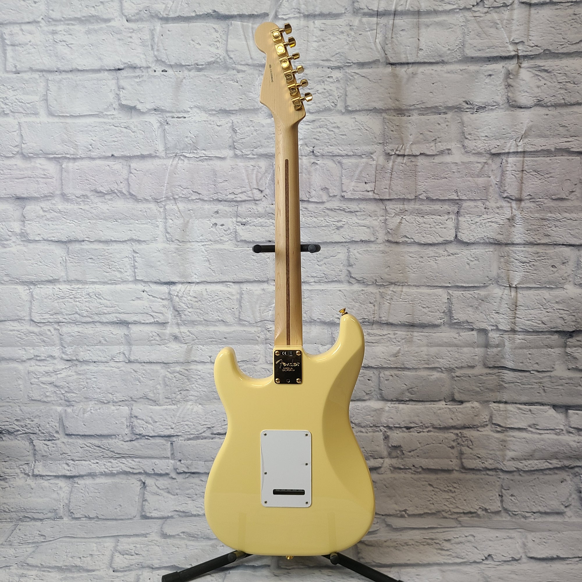 Fender Limited Edition American Professional Stratocaster Electric Guitar - Vintage White with Gold Hardware