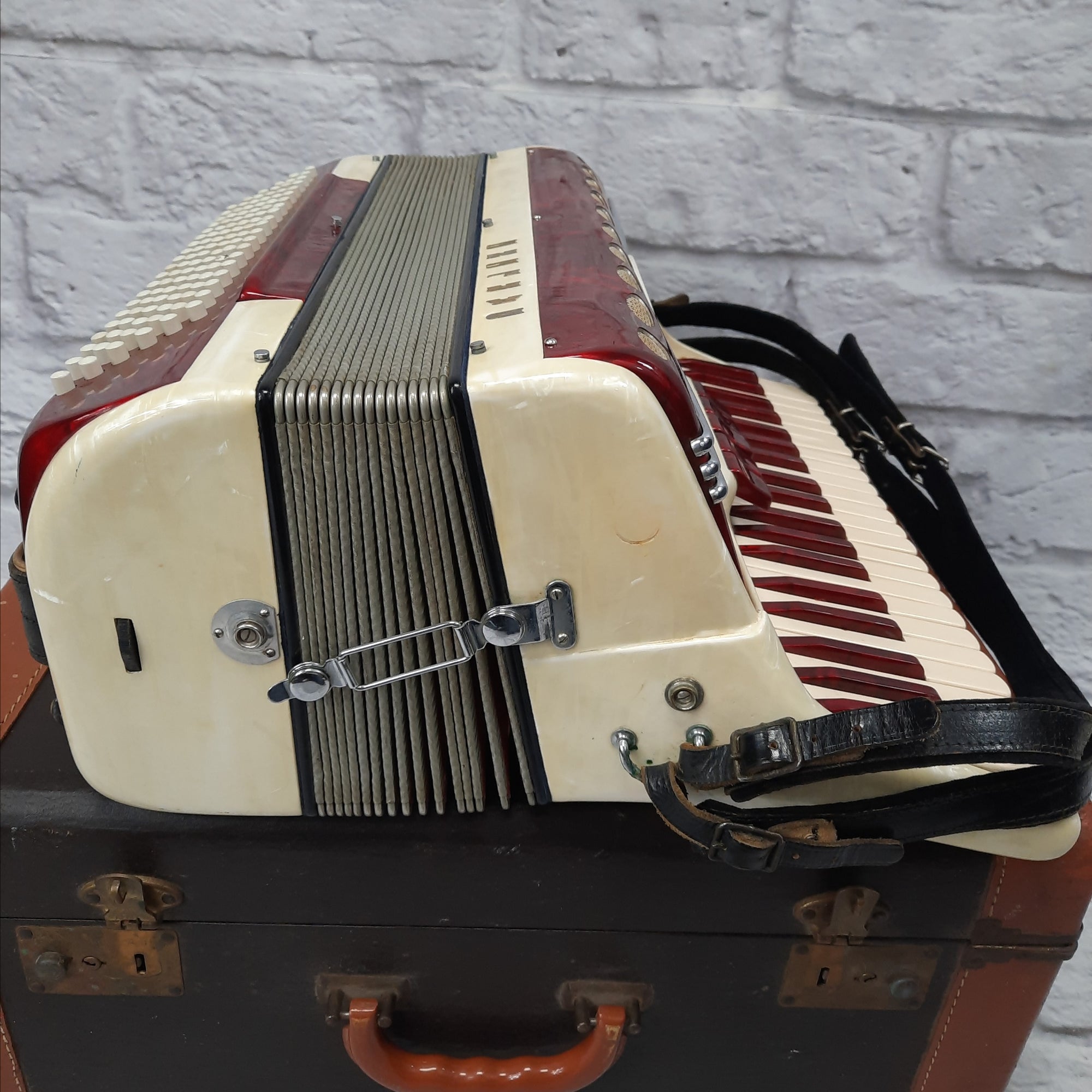 Cellini 120 Bass Accordion with Case