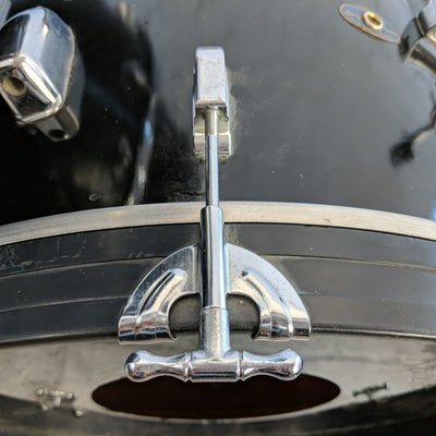 Vintage 1959 Leedy 3pc Black Drum Kit 20 13 16