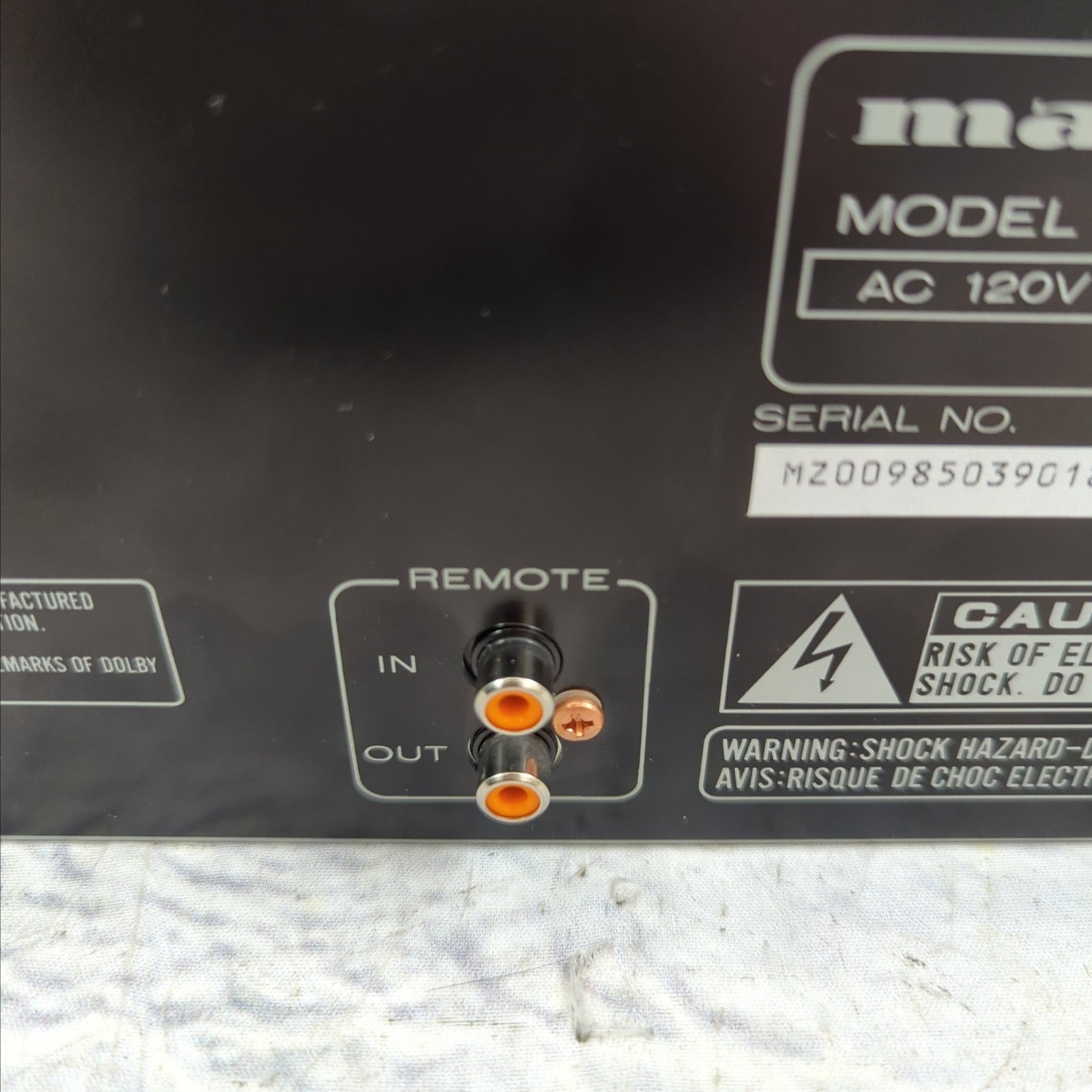 Marantz PMD501 Rack Mount Stereo Cassette Deck Player Recorder