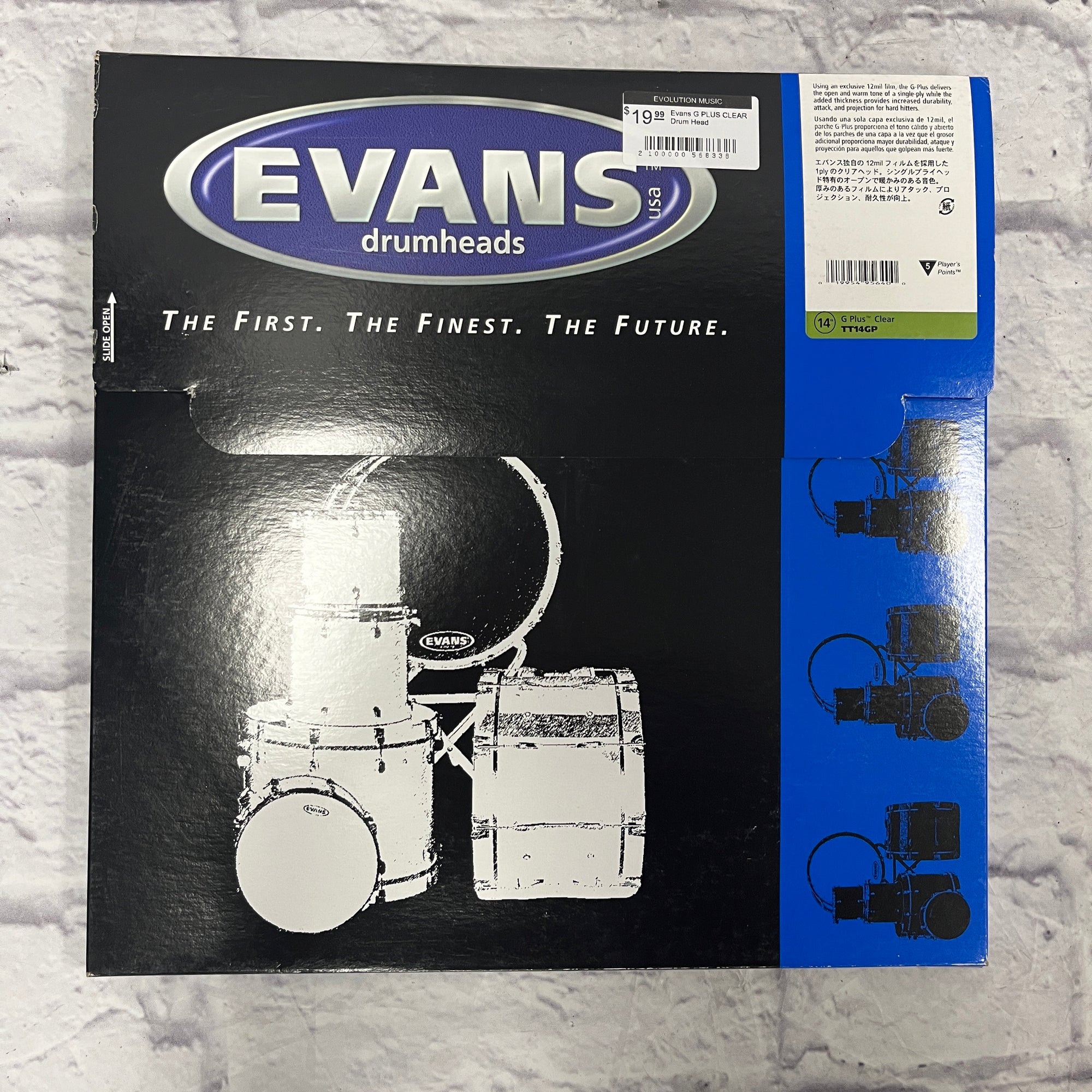 Evans G PLUS CLEAR Drum Head