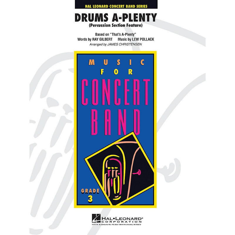 Hal Leonard Drums A Plenty - Young Concert Band Level 3 by James Christensen