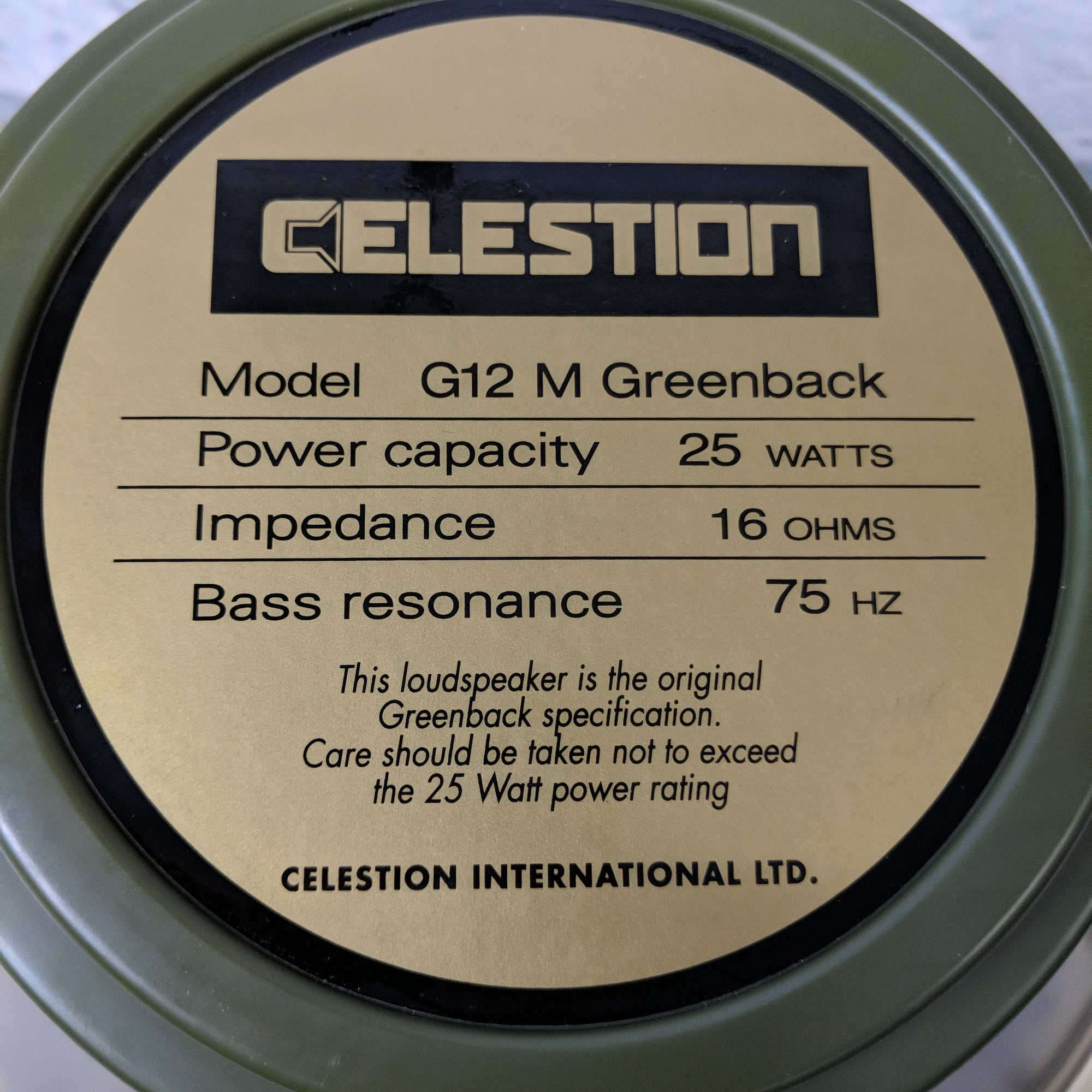 Celestion G12 M Replacement Speaker