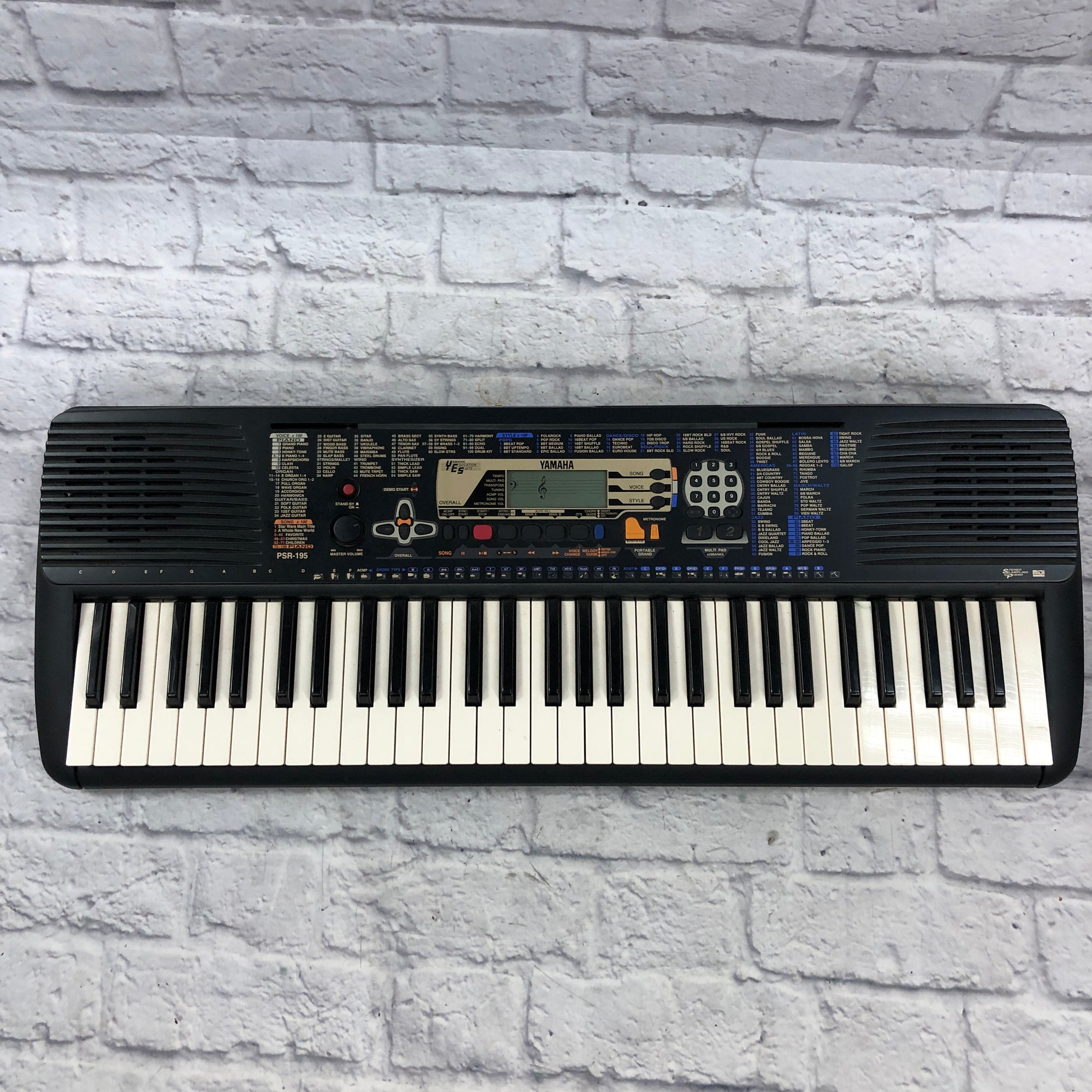 Yamaha PSR-195 61-Key Electronic Keyboard - Evolution Music