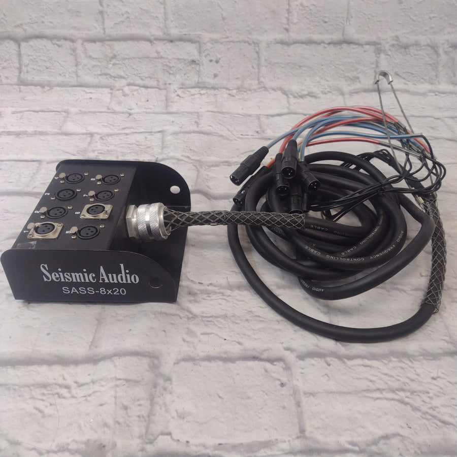 Seismic Audio SASS-8x20 8 Channel 20 Foot Cable Snake