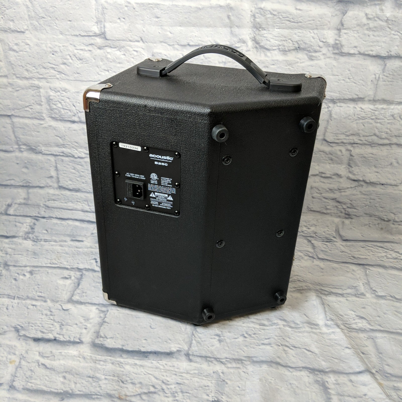 Acoustic B25C 1X8 25W Bass Combo with Tilt-Back Cab