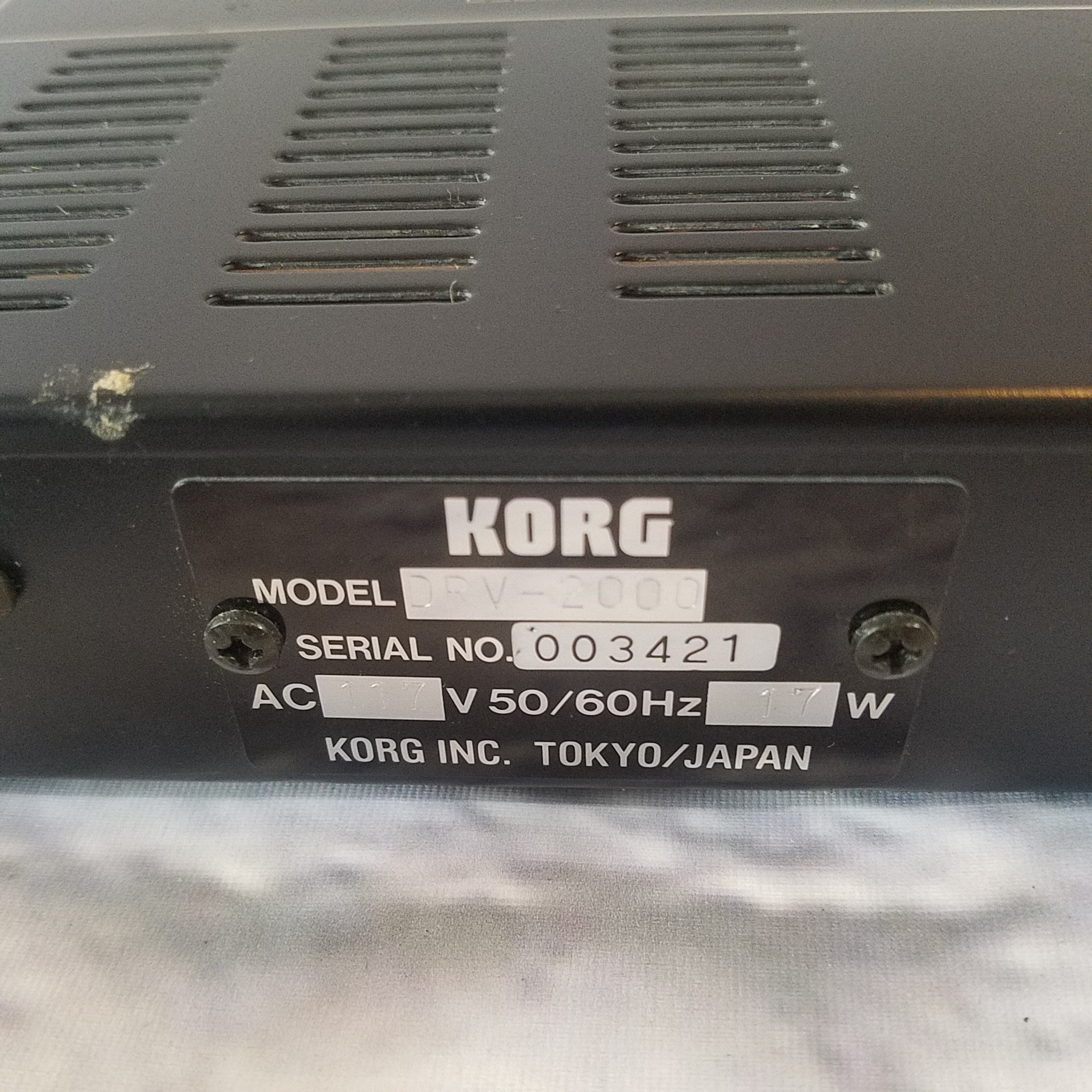 Korg DRV-2000 digital reverb - Syntaur