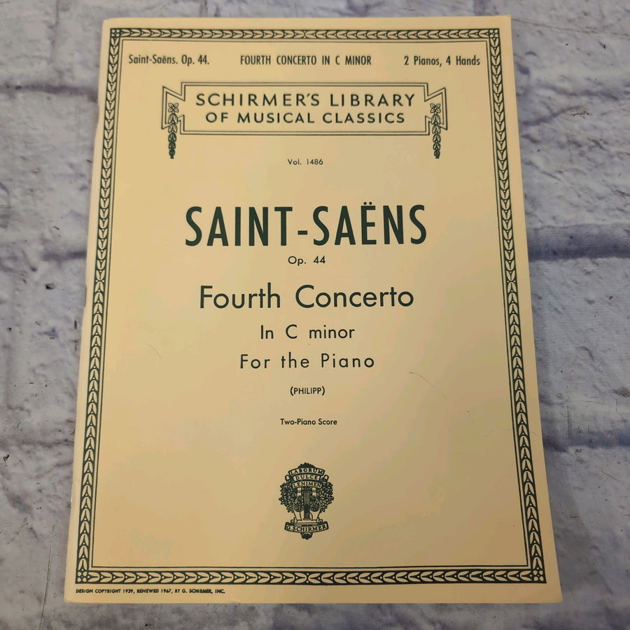 Schirmer's Library Saint-Saens: Op. 44 Fourth Concerto in C Minor