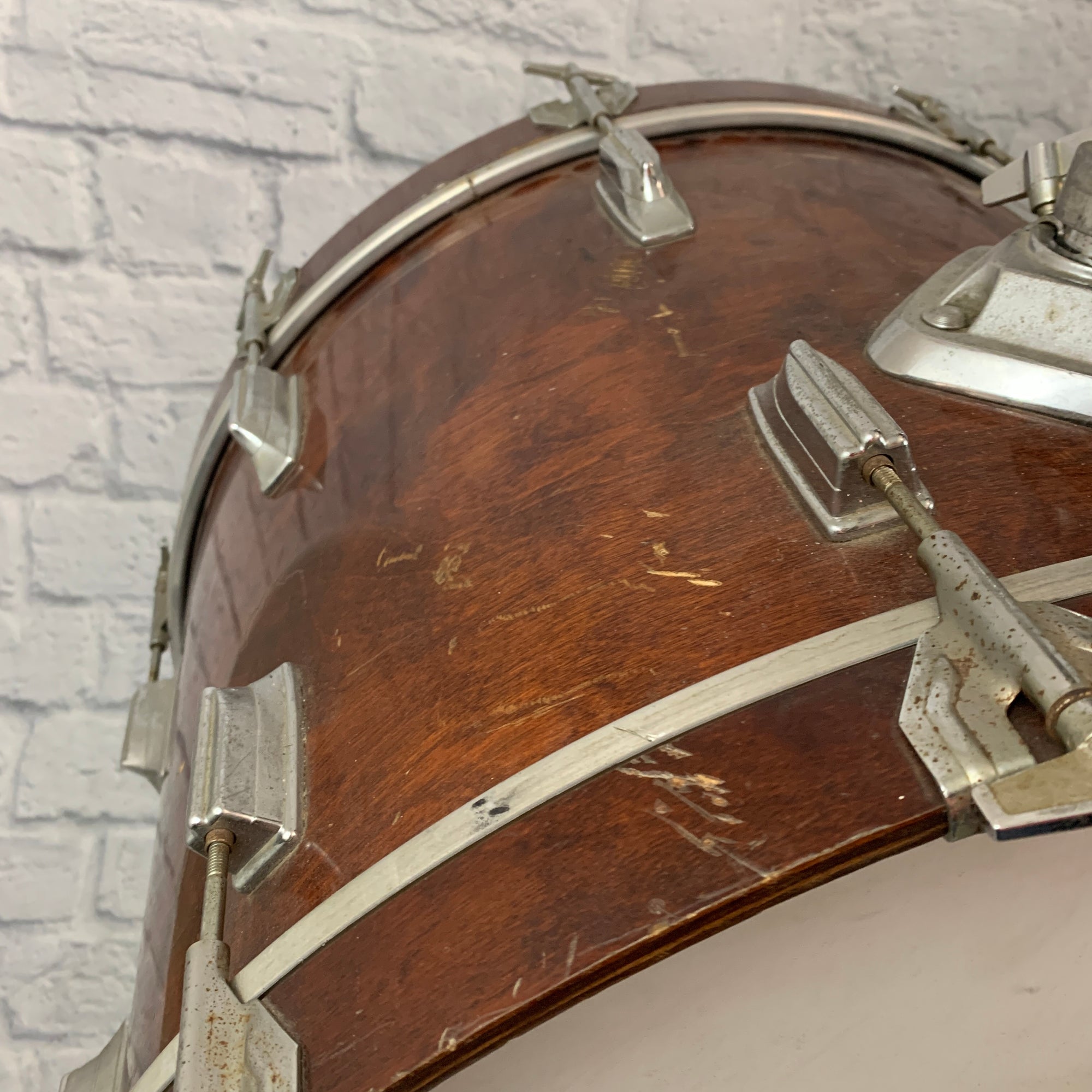 Vintage 80s Tama Superstar 4pc Mahogany Drum Kit 24 16 13 12