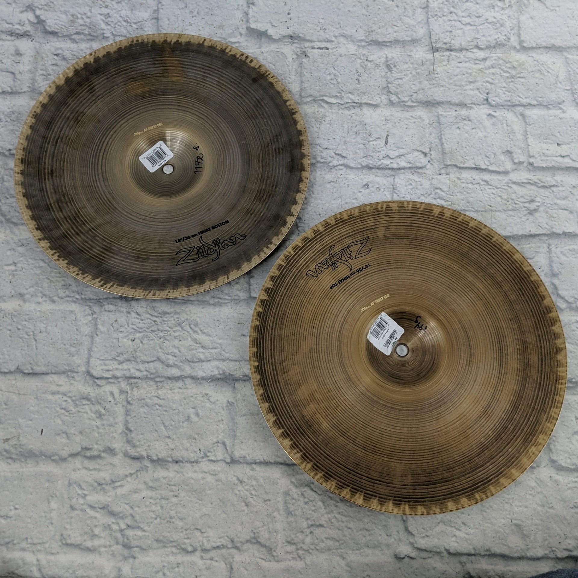 Zildjian AA14HPR 14" A Avedis Hi-Hat Pair Vintage Cymbals