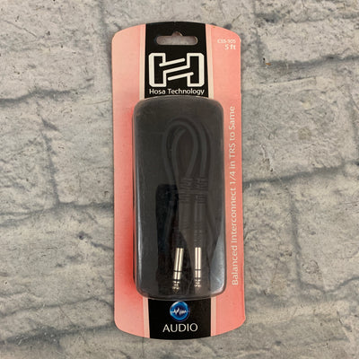 Hosa CSS-105 Balanced 1/4" Interconnect Cable 5ft