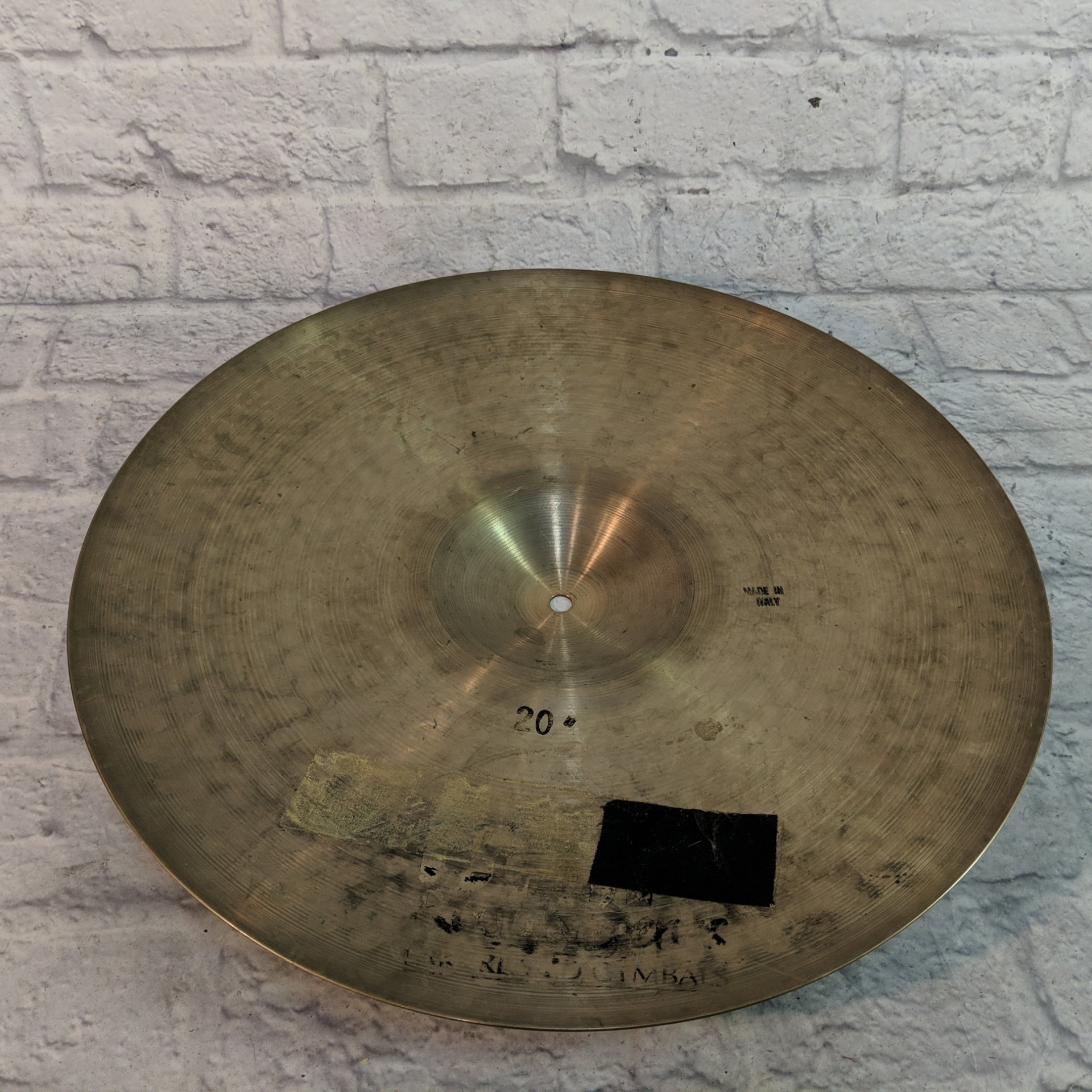 Vintage 20" Hand Hammered Ping Ride Made in Italy