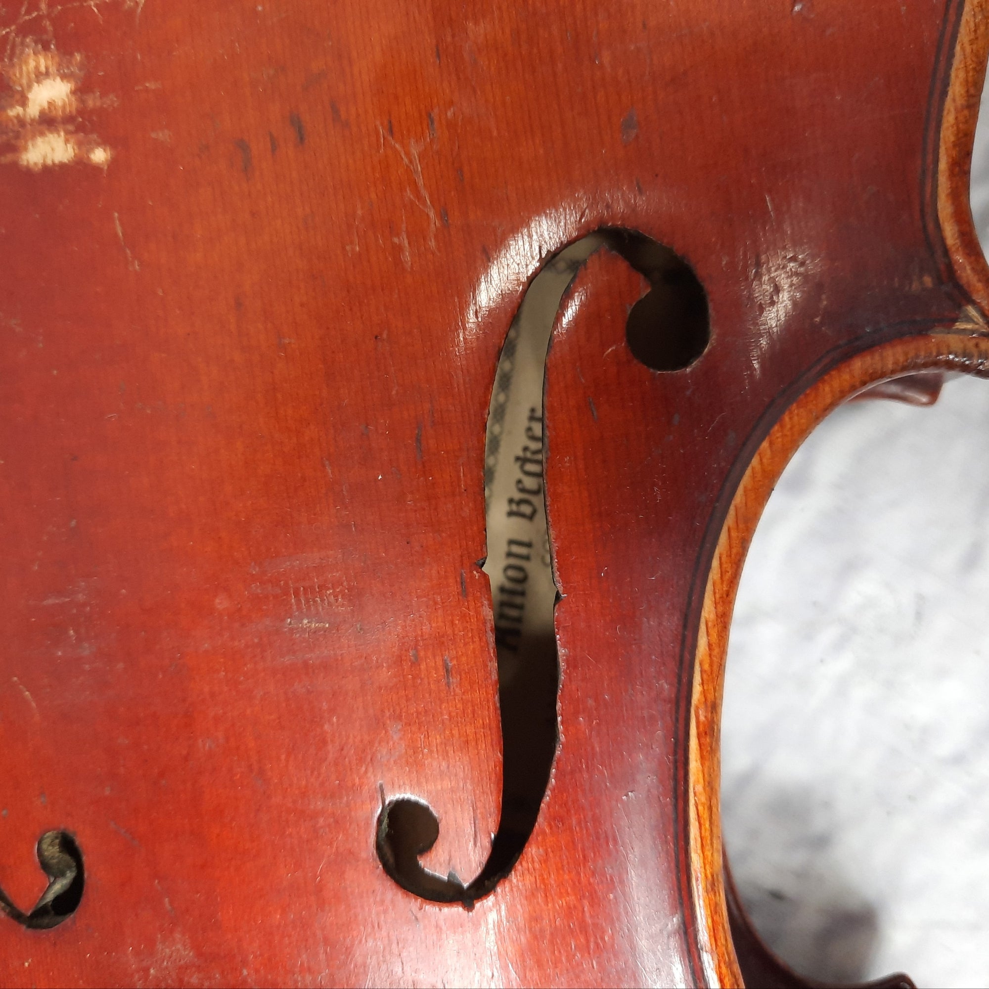 Anton Becker 3/4 Violin Body only (Project missing parts) AS IS