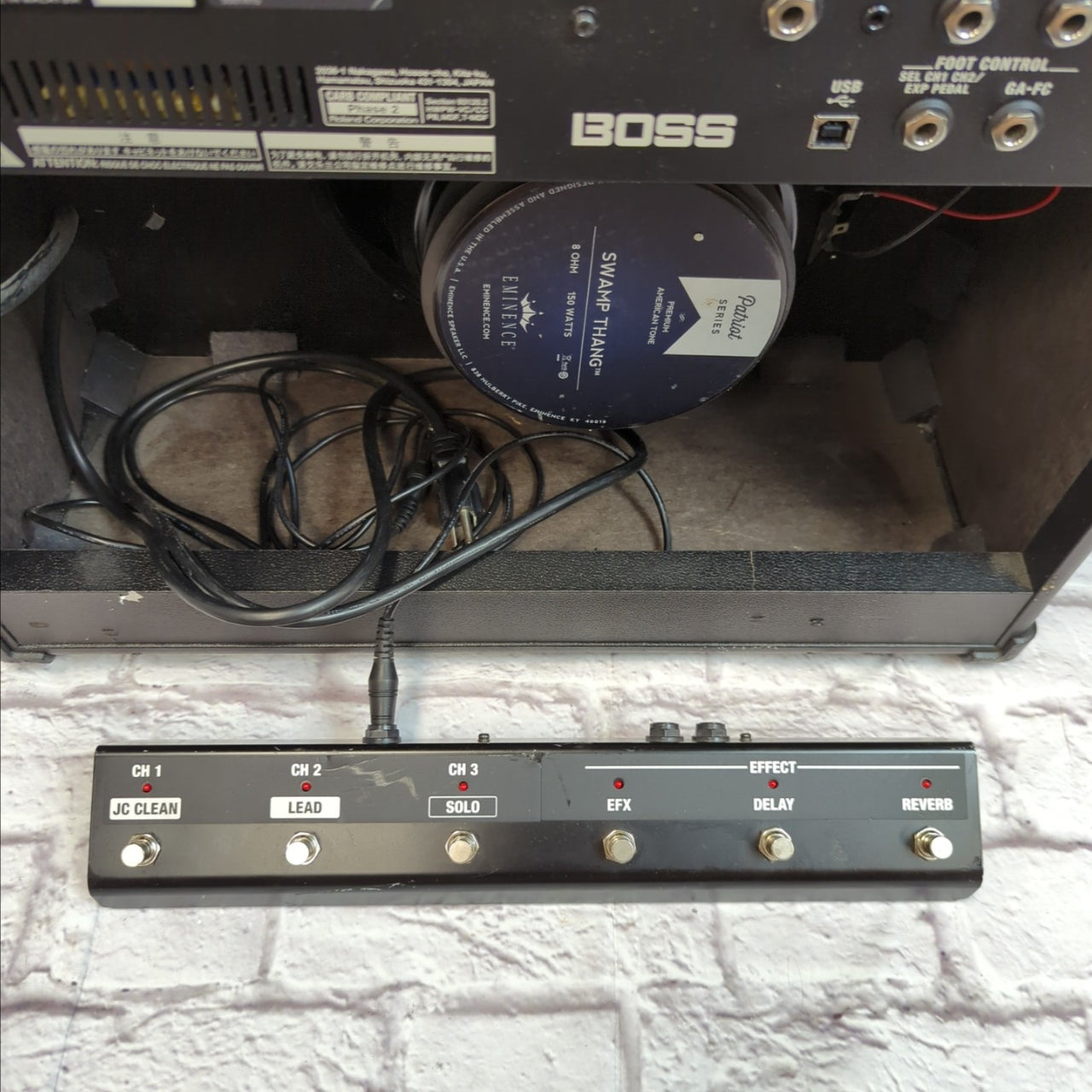 Boss Katana 100 mk1 1x12 Eminence Swamp Thang Upgrade