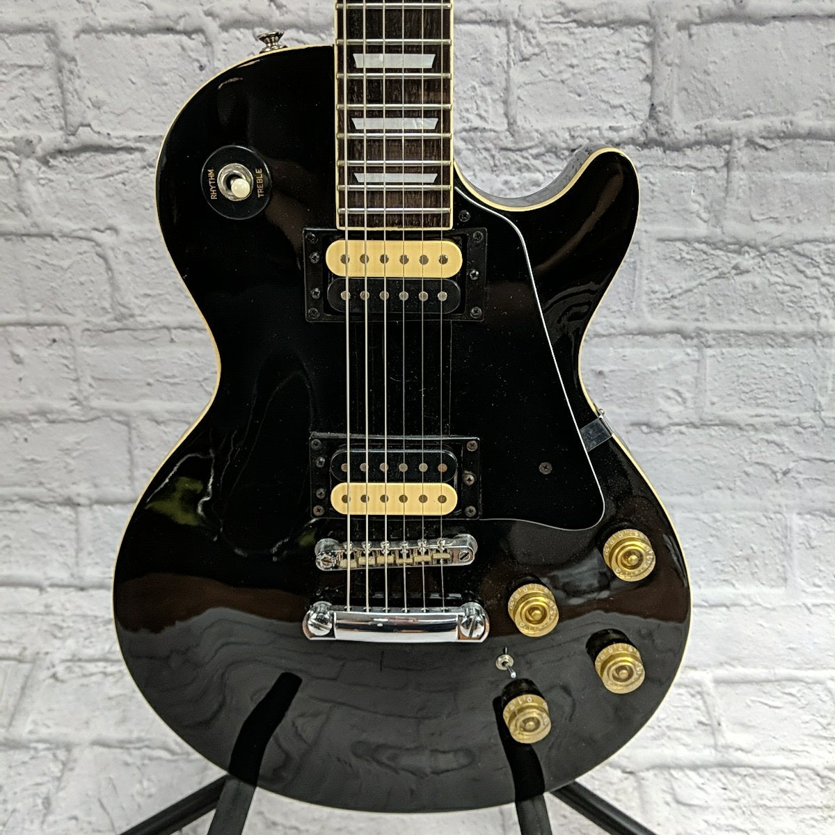 Lotus L555 LP Style Black Made in Korea Electric Guitar