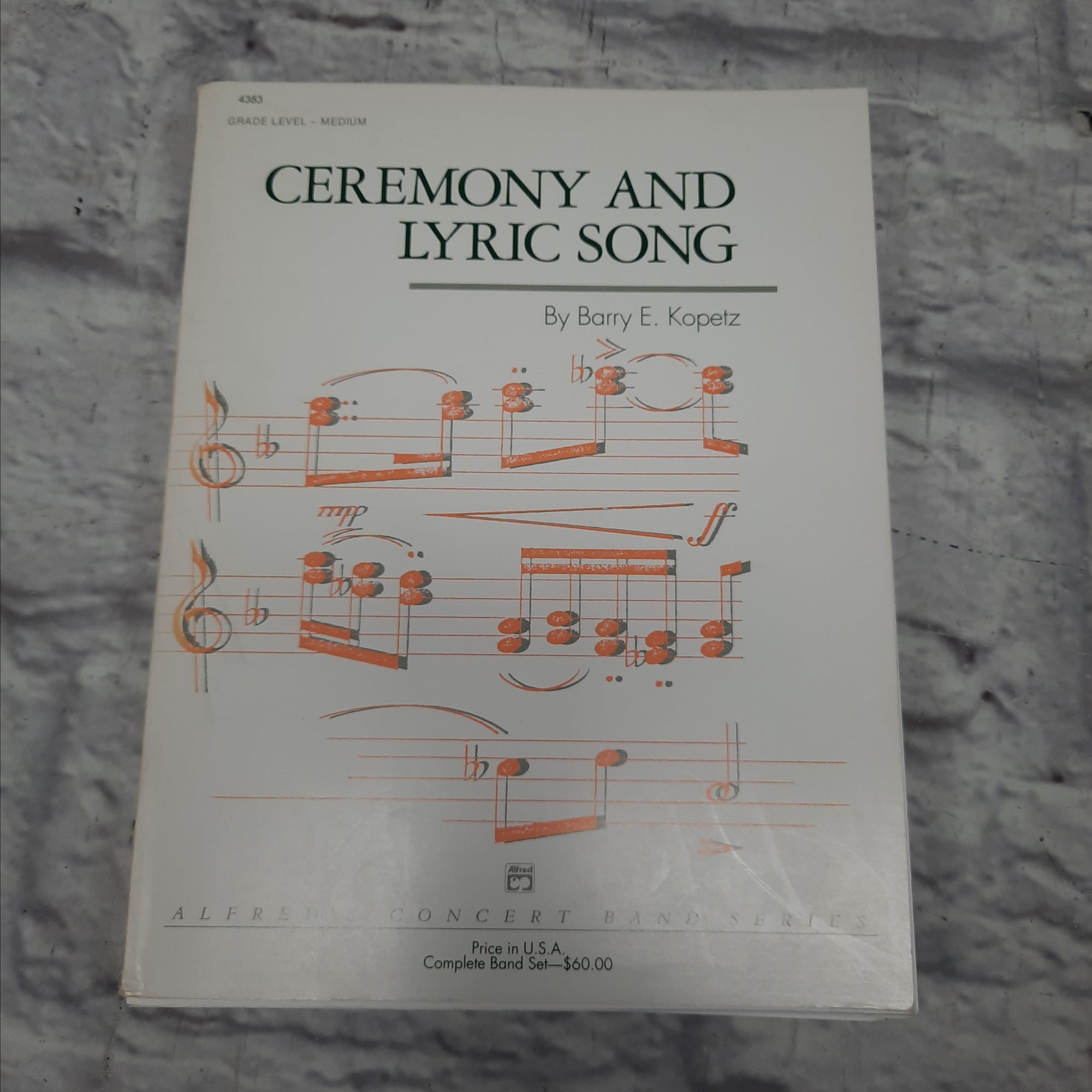 Ceremony and Lyric Song for Medium Level Concert Band