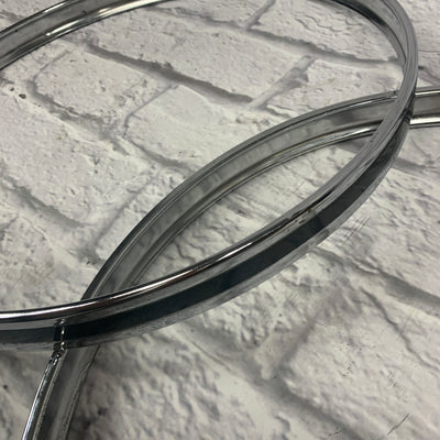 Sonor 22" Ferro Manganese Steel Bass Drum Hoops w/ Black Inlays
