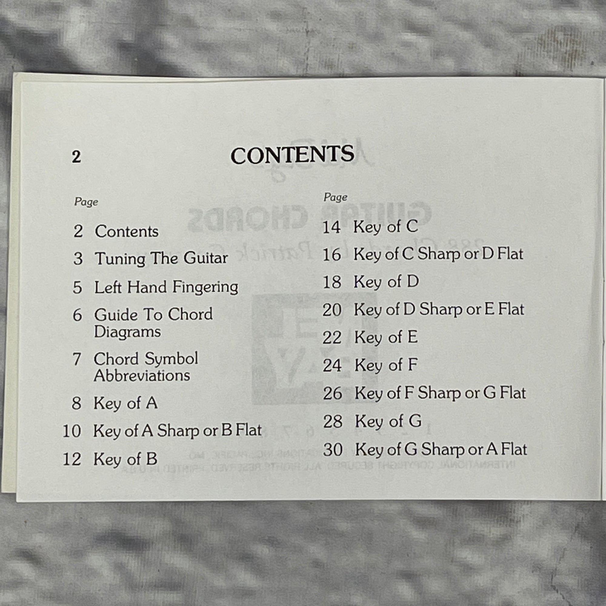 Mel Bay Music Pocketbook Guitar Chords Book