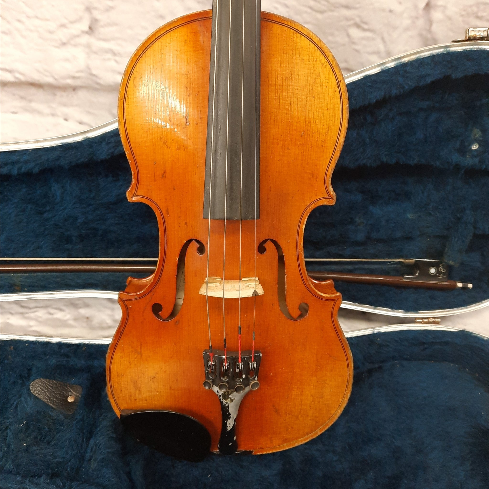 Violin labelled 