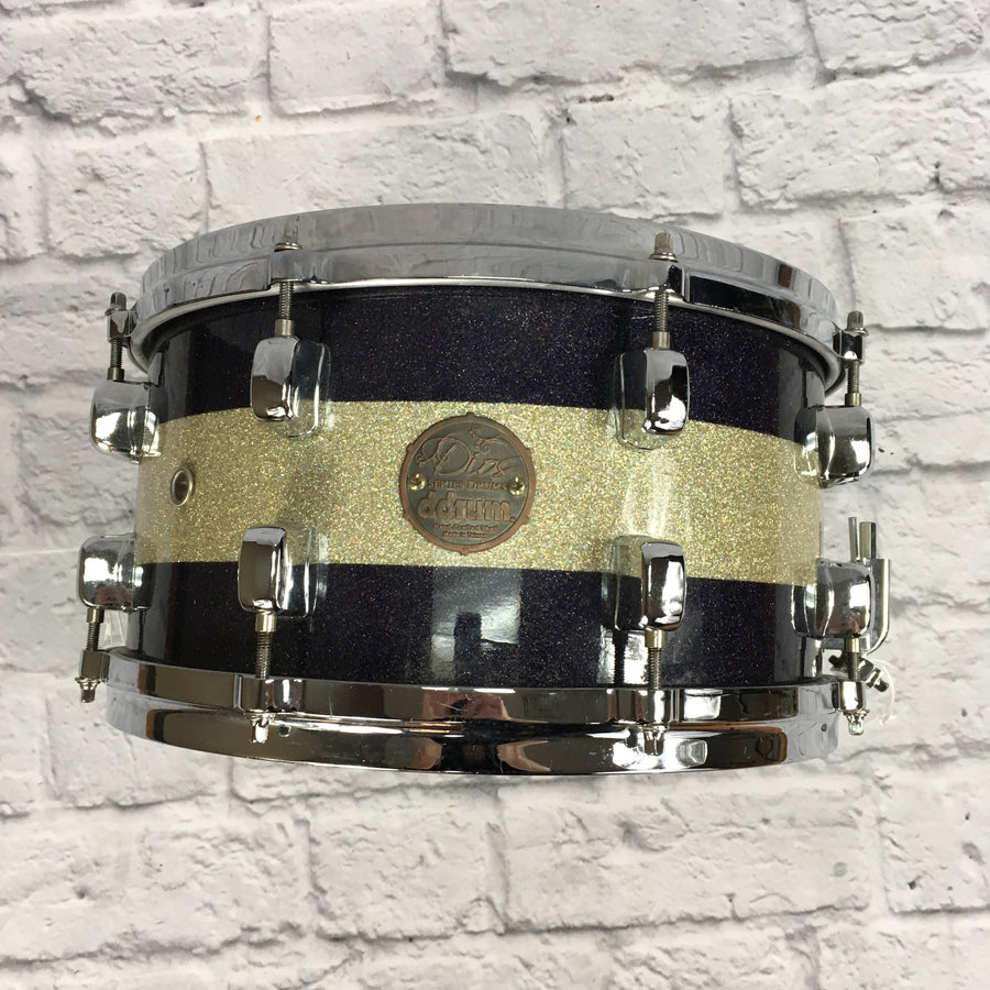 Ddrum 13x7 Dios Sparkle Striped Snare Drum
