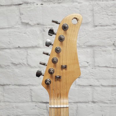 Unknown Strat Style Electric Guitar Trans Green