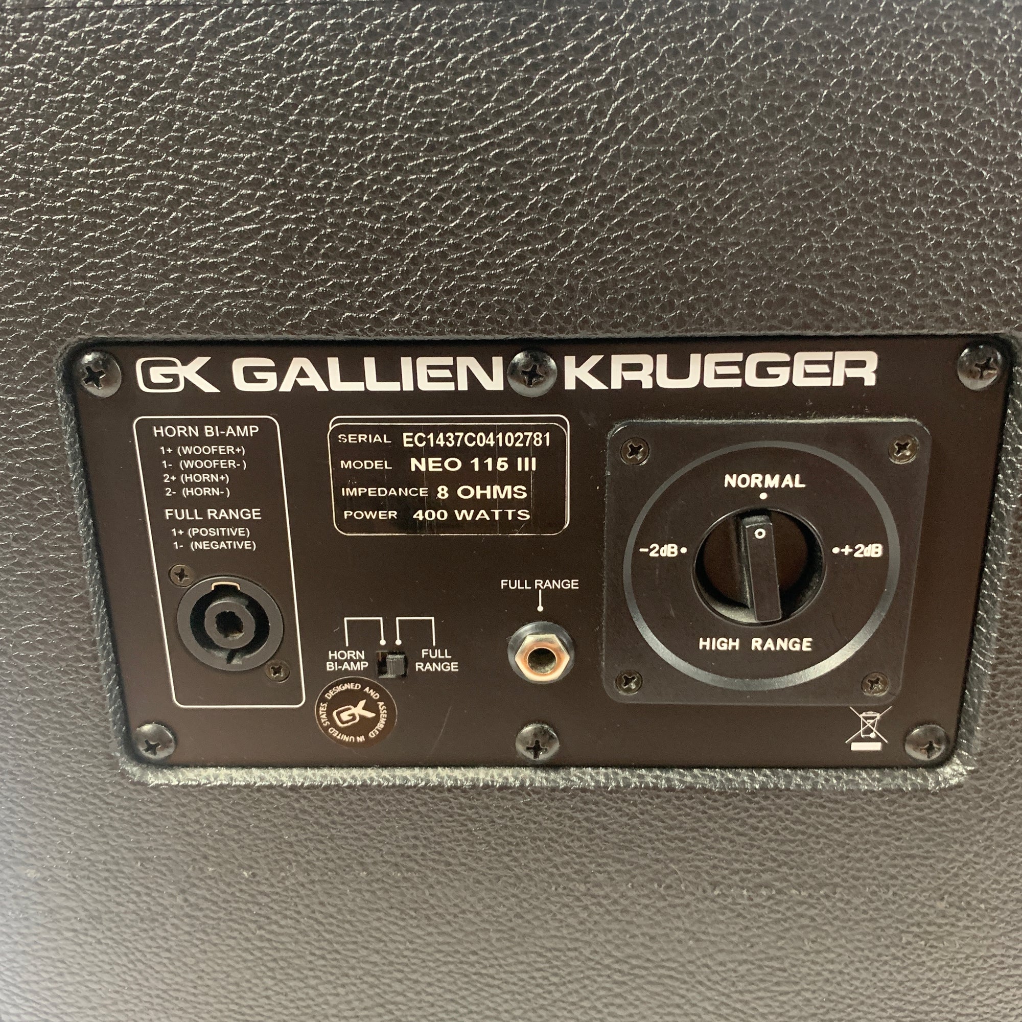 GK Neo 115 III Bass Cab