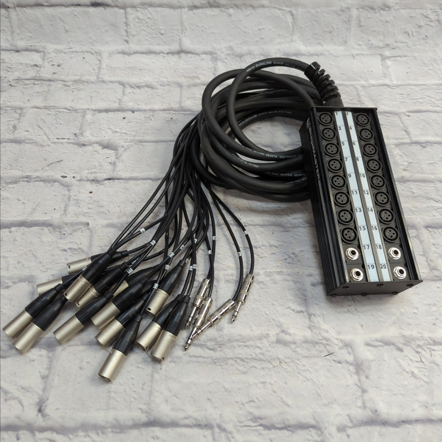 Pro Co SMA1604FBQ-25 SMA Series 16x4 Stage Snake with 1/4 inch Returns - 25 foot