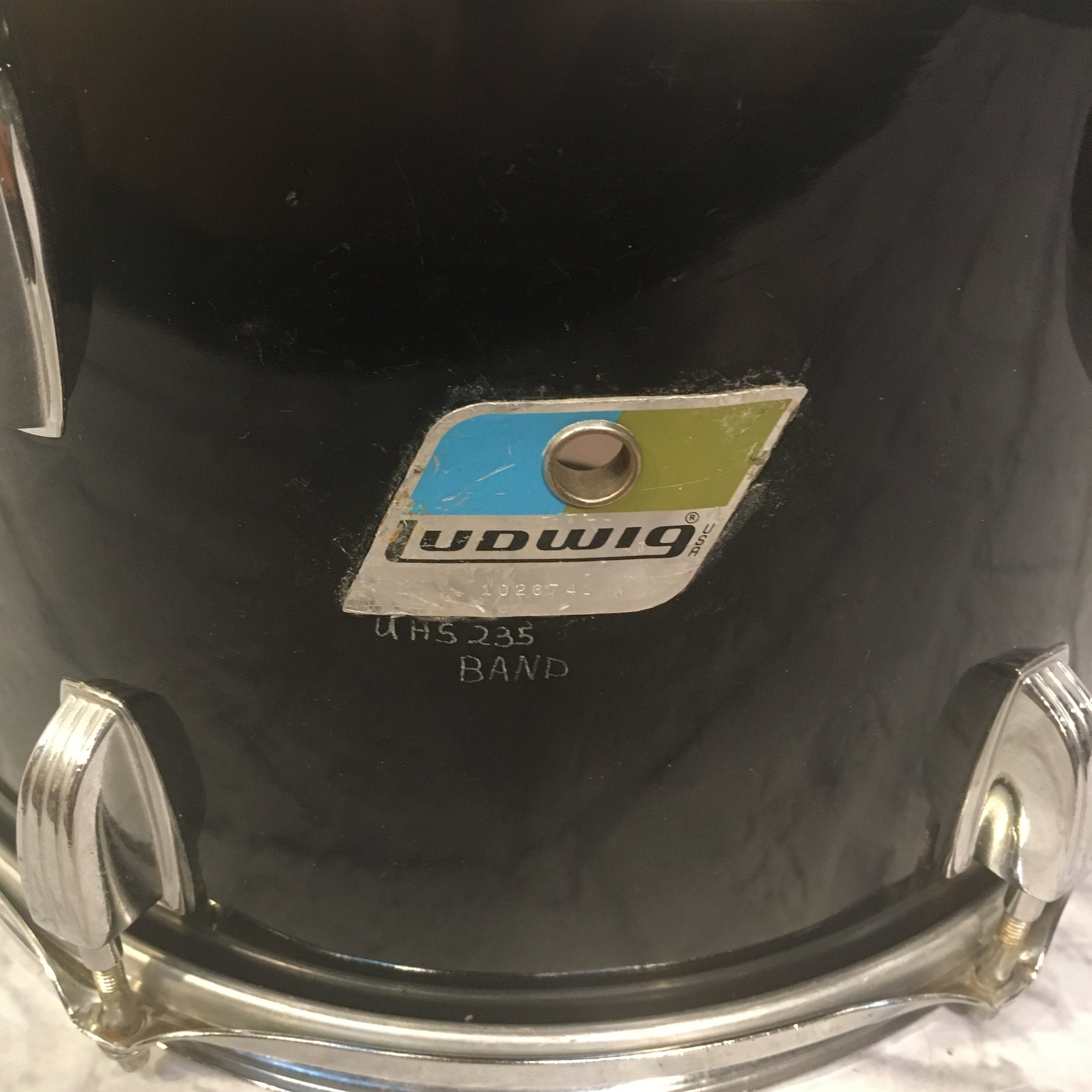 1976 Ludwig 12x8 Mahogany Rack Tom Black Cortex