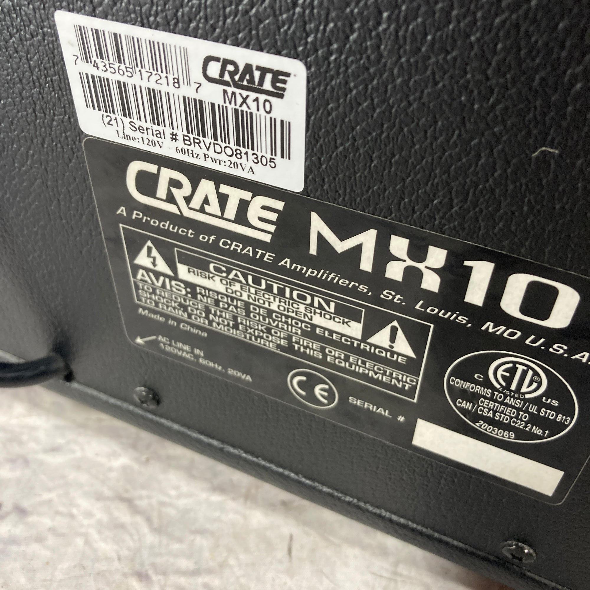Crate MX10 Guitar Combo Amp