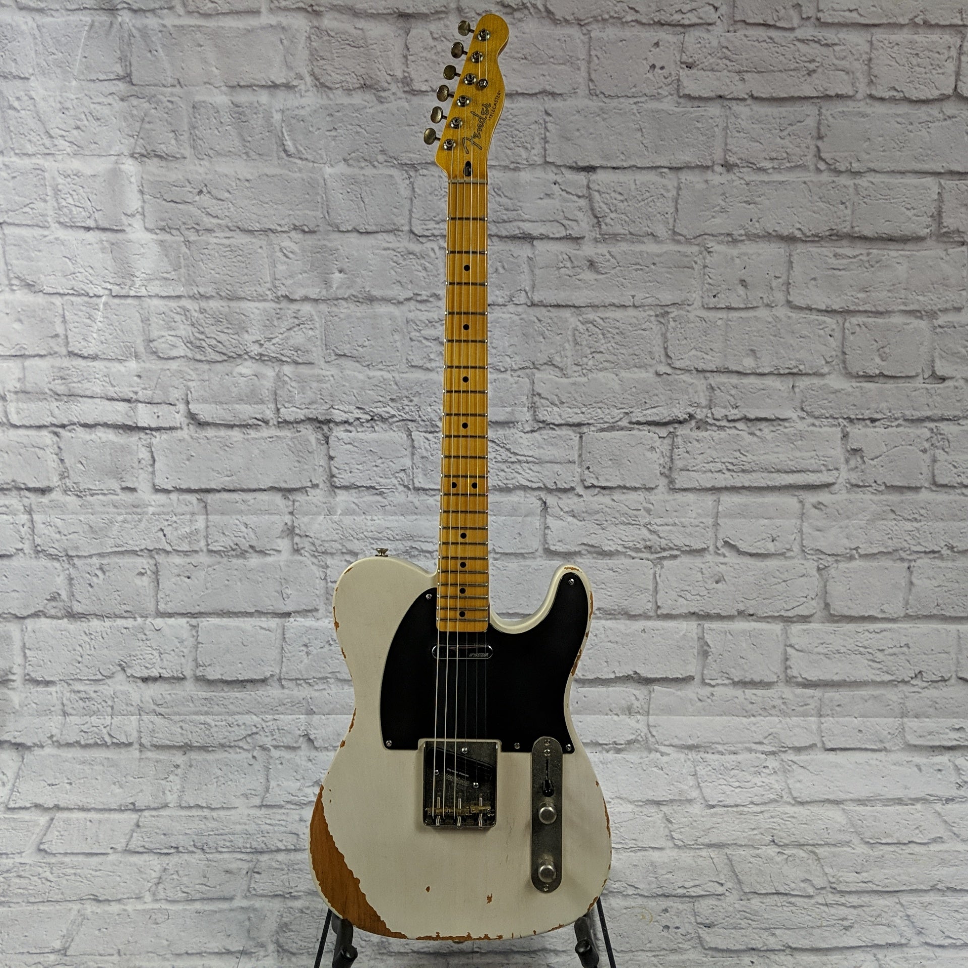 Unknown Partscaster Tele Heavy Relic White