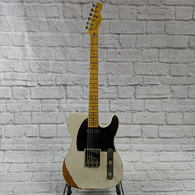 Unknown Partscaster Tele Heavy Relic White